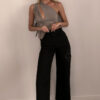 Model wearing the "Asimétrico Top" from the summer 22/23 Matte collection the studio.