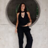 The Aura Linen Black Pants from the Matte 24/25 summer collection