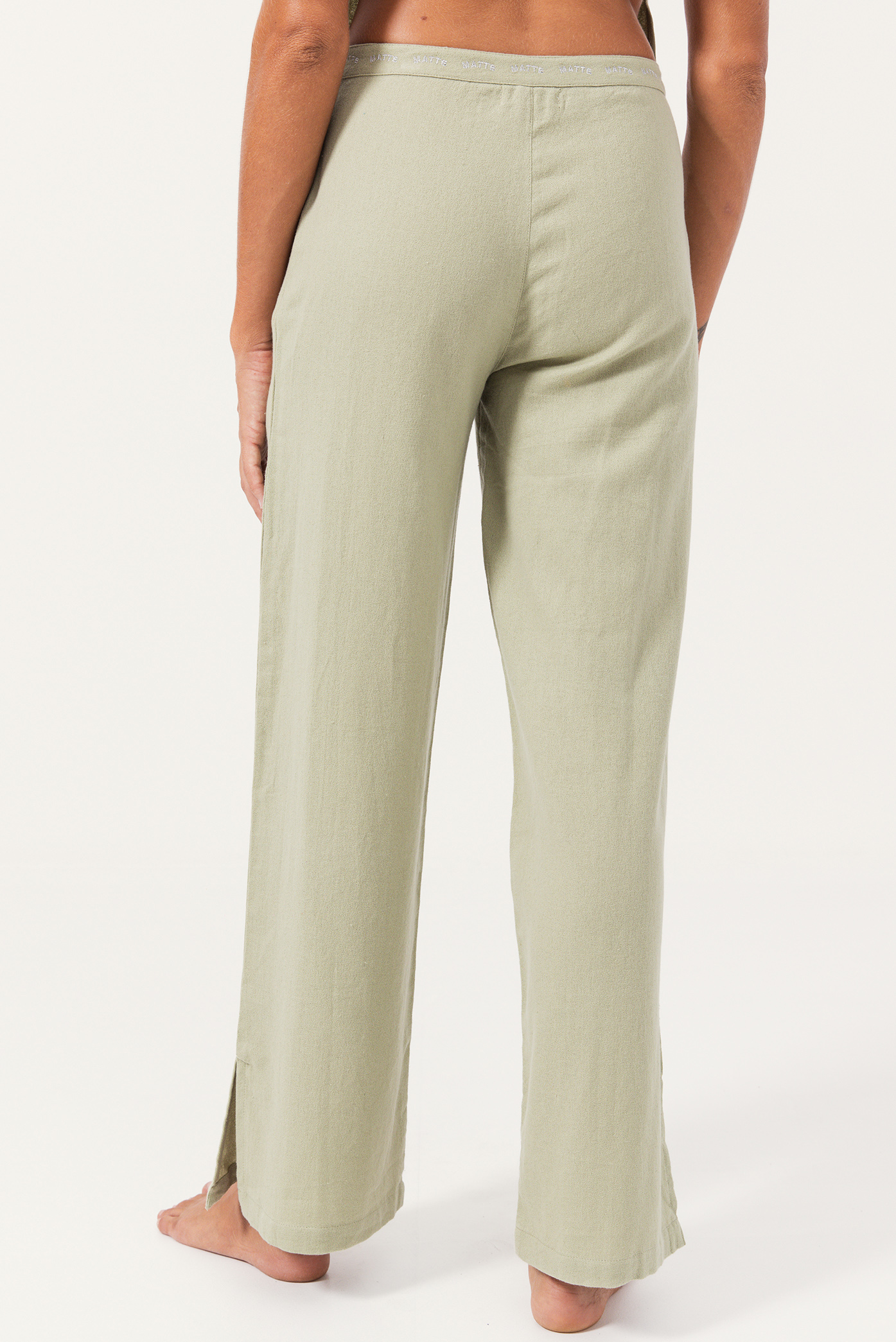 The Matte Cotton Embroidered Pants from the Matte 24/25 summer collection