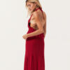 The Bella Beaded Red Mesh Skirt from the Matte 24/25 summer collection